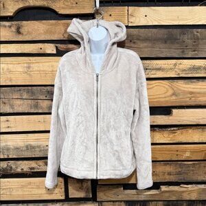 UGG TASHA DOUBLE FLEECE ZIP HOODIE In‎ Moonbeam Women’s Size XL